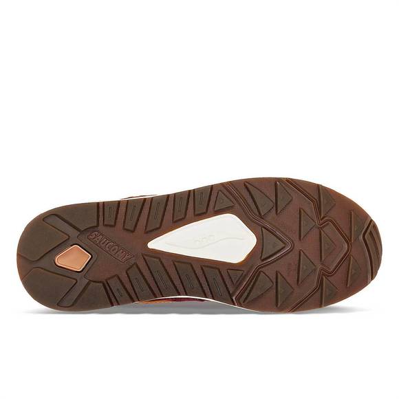 NEW SAUCONY men grid shadow 2 dragon sneaker in rust - Picture 5 of 5